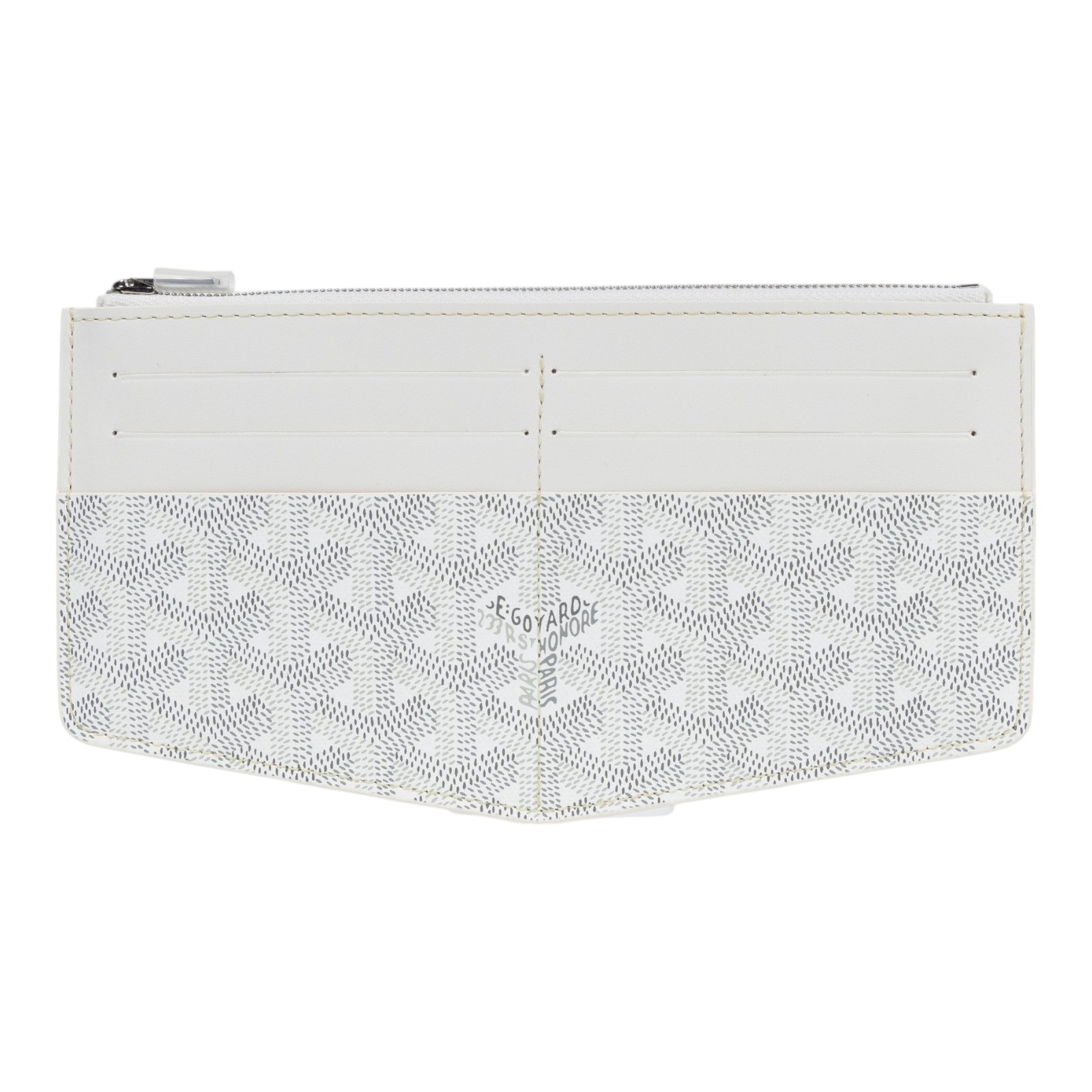 高雅德 GOYARD Insert Louise 卡片夾 INSLOUMMLTY 白Insert Louise 拉鍊卡包 原廠盒子