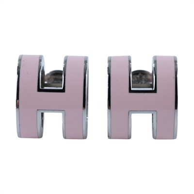 愛馬仕 Hermes Mini Pop H 耳釘 糖衣粉 H608002FP85  粉色POP H耳環 原廠盒子