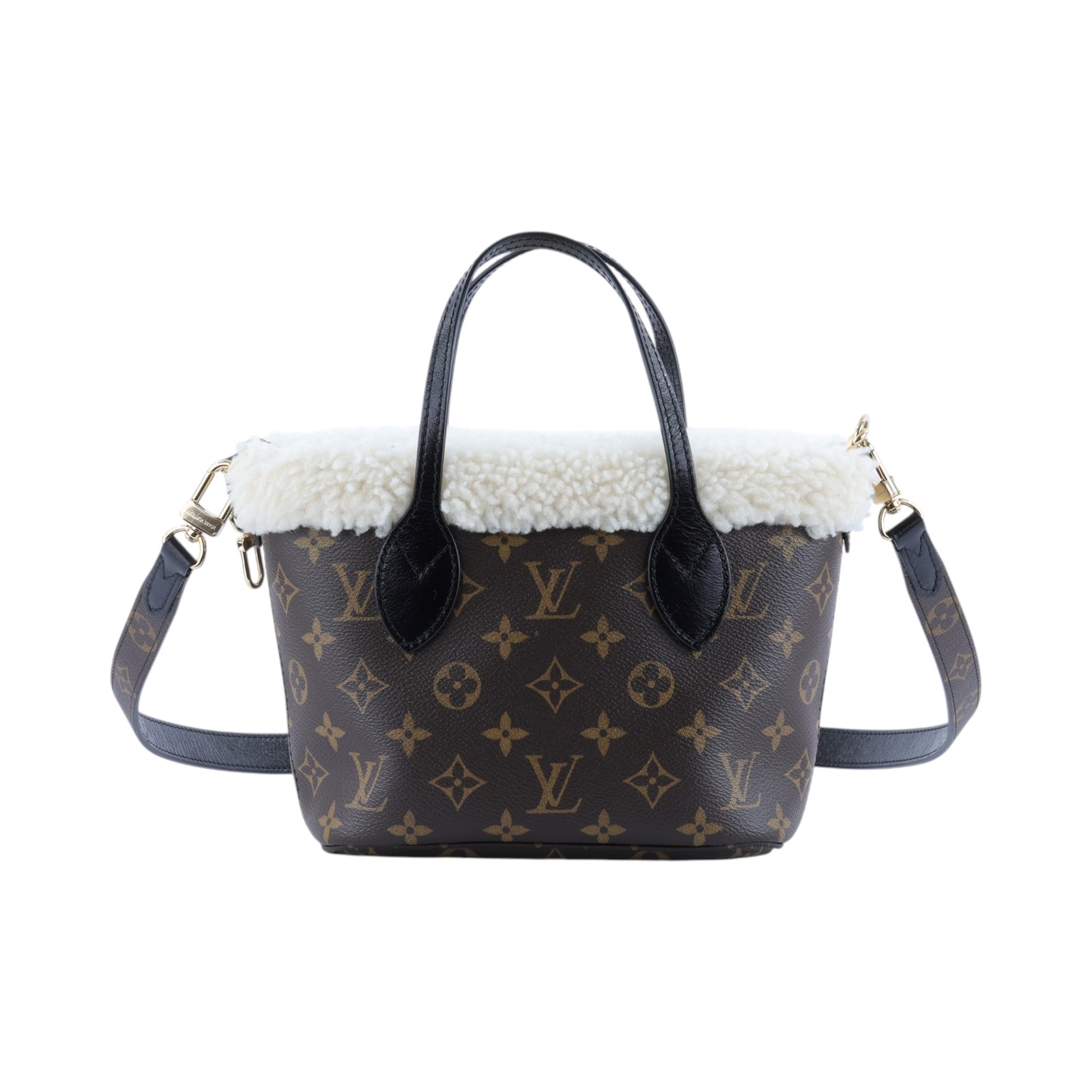 路易威登 LOUIS VUITTON Neverfull Bandoulière Inside Out BB 手提包 肩背包 斜背包 M26315 晶片款  內袋/背帶