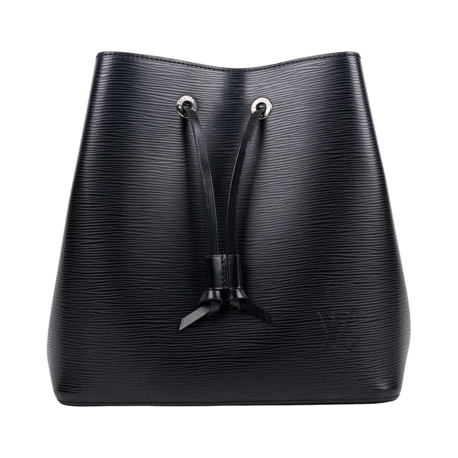 路易威登 LOUIS VUITTON NéoNoé MM EPI 束口水桶包 M54366 晶片款 黑銀EPI NEONOE水桶包MM 背帶2