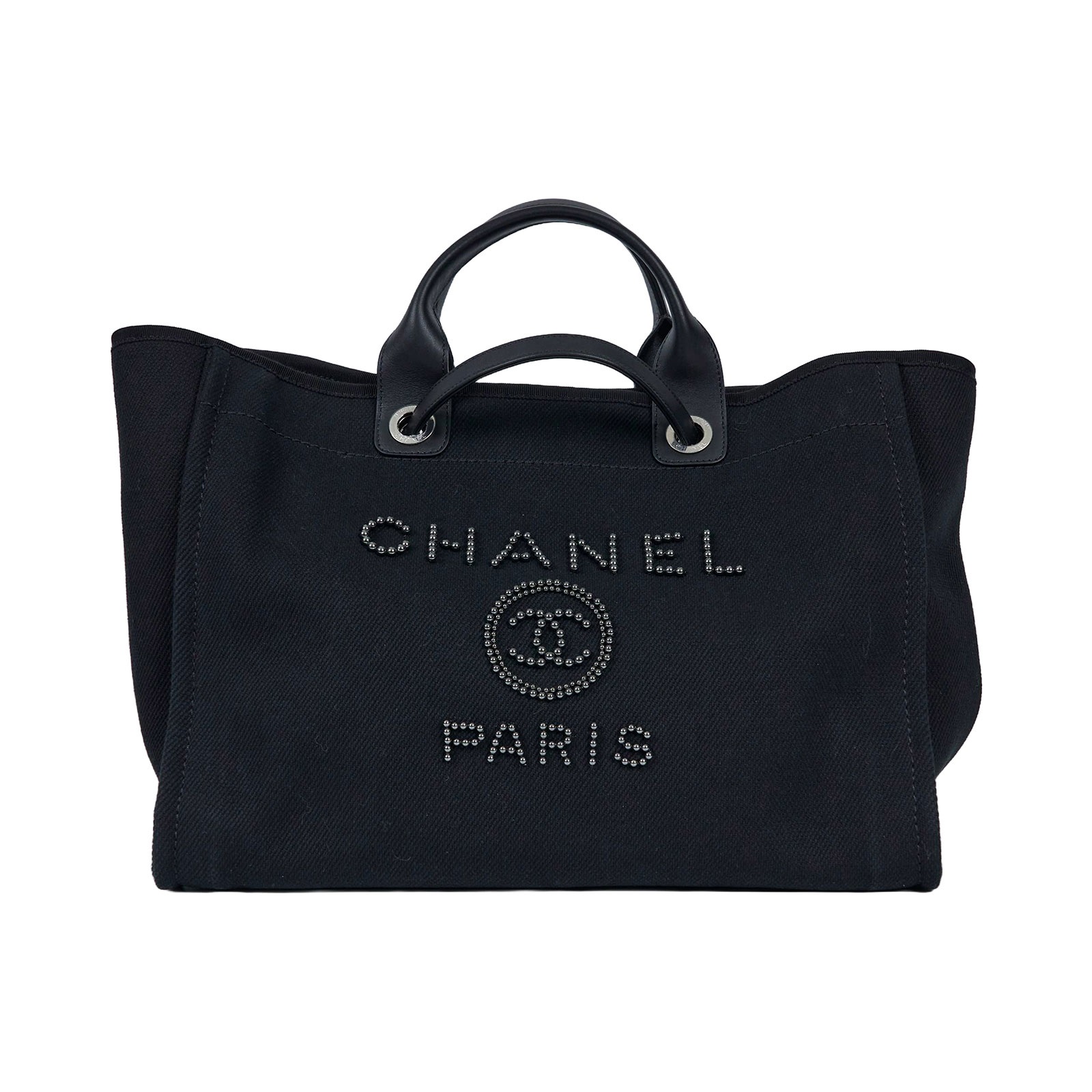 香奈兒 CHANEL 海灘包 大型  　29開黑珍珠大海灘包 原廠盒子/保證卡