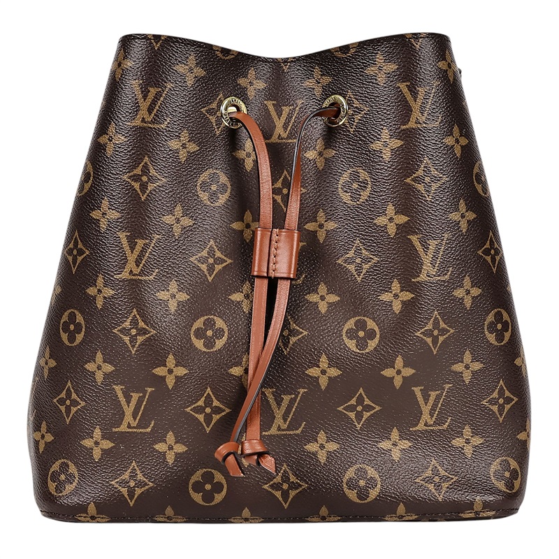 路易威登 LOUIS VUITTON NéoNoé MM 經典帆布 肩背 水桶包 棕色 M44887 晶片款 棕色原花NEONOE 無附屬品