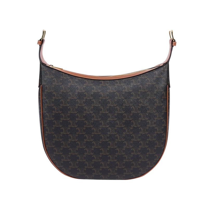 思琳 CELINE Heloise 標誌印花 牛皮革 肩背 手提包 114712FQM 棕老花Heloise HOBO 防塵袋