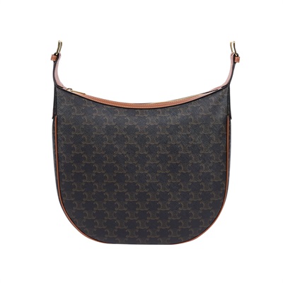 思琳 CELINE Heloise 標誌印花 牛皮革 肩背 手提包 114712FQM 棕老花Heloise HOBO 防塵袋