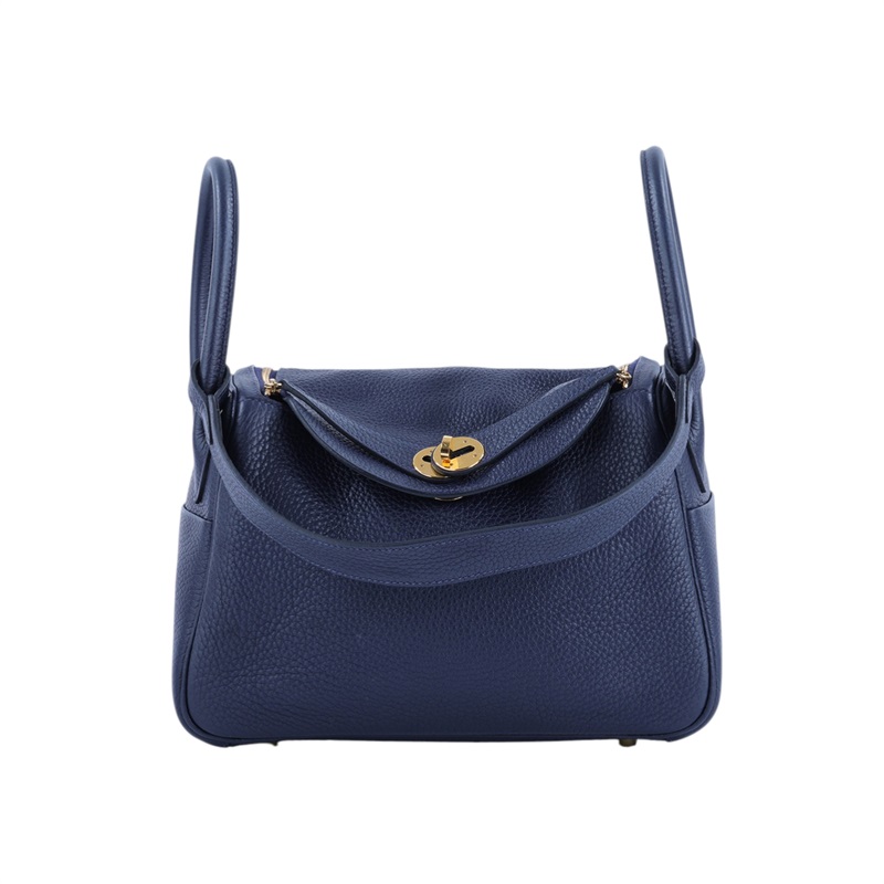 愛馬仕 Hermes Lindy 琳迪包 26 LD26 U刻 LINDY26午夜藍 防塵袋/原廠盒子/購買證明