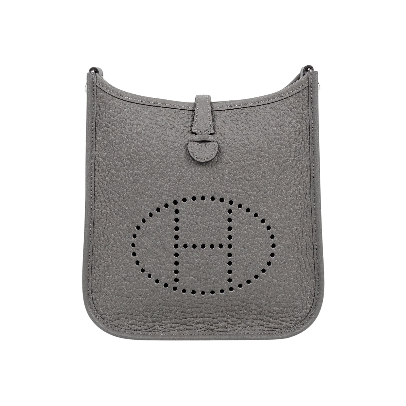 愛馬仕 Hermes Evelyne Bag Mini 伊芙琳包 Evelyne 16 EV16 B刻 積雨雲灰MINI EVELYNE 原廠盒子/防塵袋