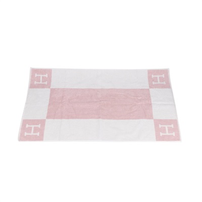 愛馬仕 Hermes Avalon 毛巾 丁香粉 H102193Mv02 粉中浴巾2 無附屬品