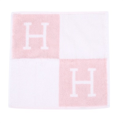 愛馬仕 Hermes Avalon 毛巾 丁香粉 H102192Mv02 粉小浴巾1 無附屬品