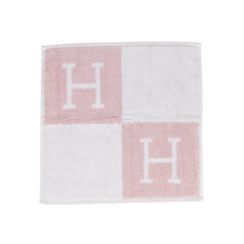 愛馬仕 Hermes Avalon 毛巾 丁香粉 H102192Mv02 粉小浴巾2 無附屬品