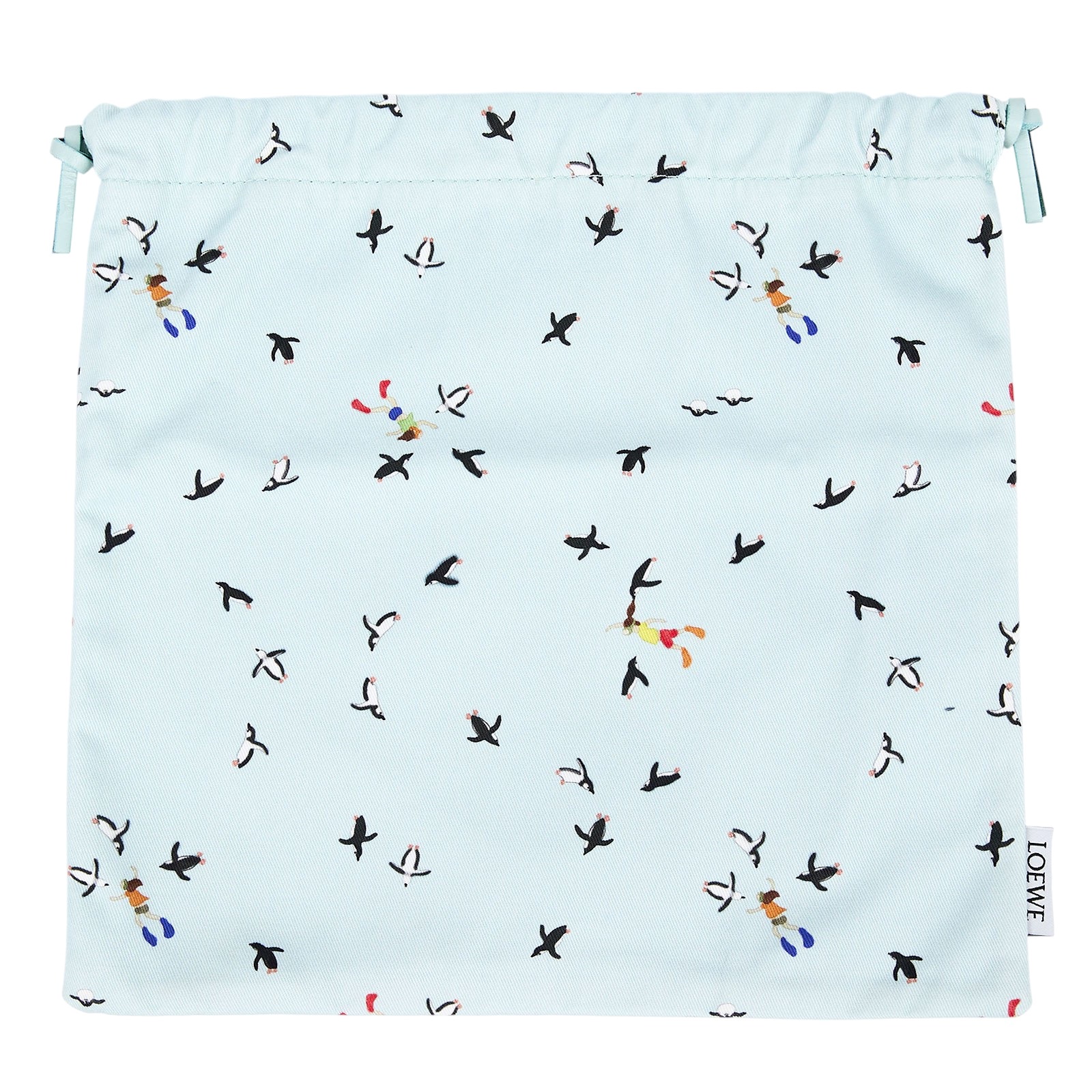 羅意威 LOEWE Suna Fujita 束口包   企鵝化妝收納袋 防塵袋