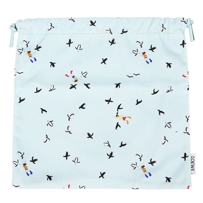 羅意威 LOEWE Suna Fujita 束口包   企鵝化妝收納袋 防塵袋