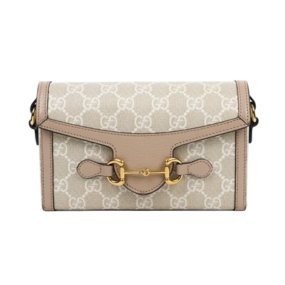 古馳 GUCCI Horsebit 1955 馬銜扣 迷你袋 斜背包 卡其色 699296 UULBG  防塵袋/原廠盒子/購買證明