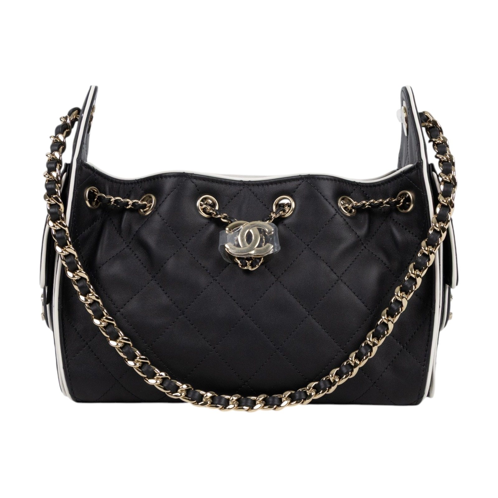 香奈兒 CHANEL 25 迷你包 AS5631 晶片款 黑白邊25包 MINI 防塵袋/原廠盒子