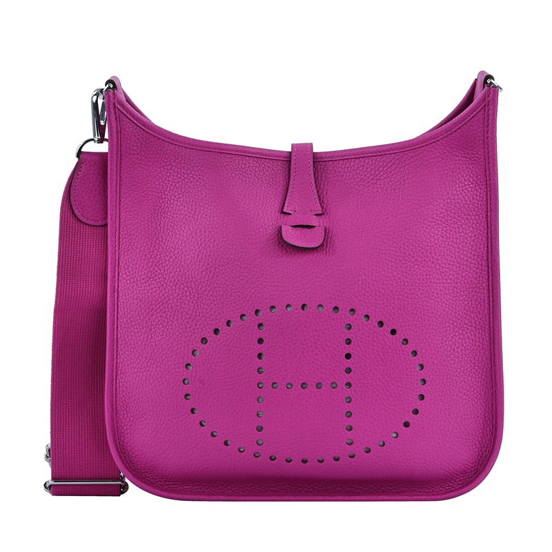 愛馬仕 Hermes Evelyne Bag 伊芙琳包 III 29 EV29 C刻 粉紫EVELYNE29 原廠盒子/防塵袋