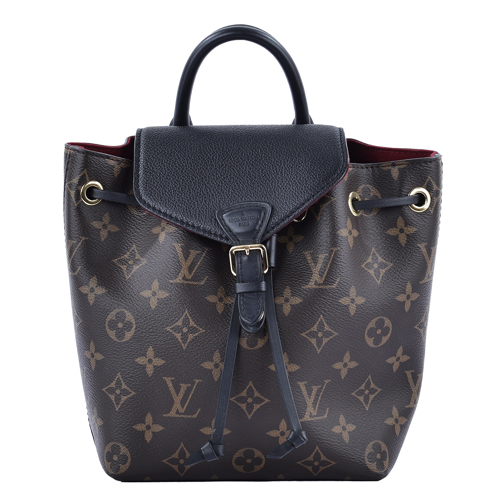 路易威登 LOUIS VUITTON Montsouris BB 經典帆布 後背包 M45516 ☆原花MONTSOURIS BB 原廠盒子/防塵袋/購買證明