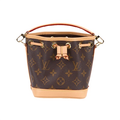 路易威登 LOUIS VUITTON Nano Noé 原花 束口水桶包 M81266 晶片款 原花NANO NOE水桶包 原廠盒子/防塵袋