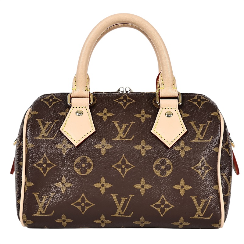 路易威登 LOUIS VUITTON Speedy 20 黑色揹帶 肩背 波士頓包 M45957 晶片款 原花SPEEDY20 防塵袋