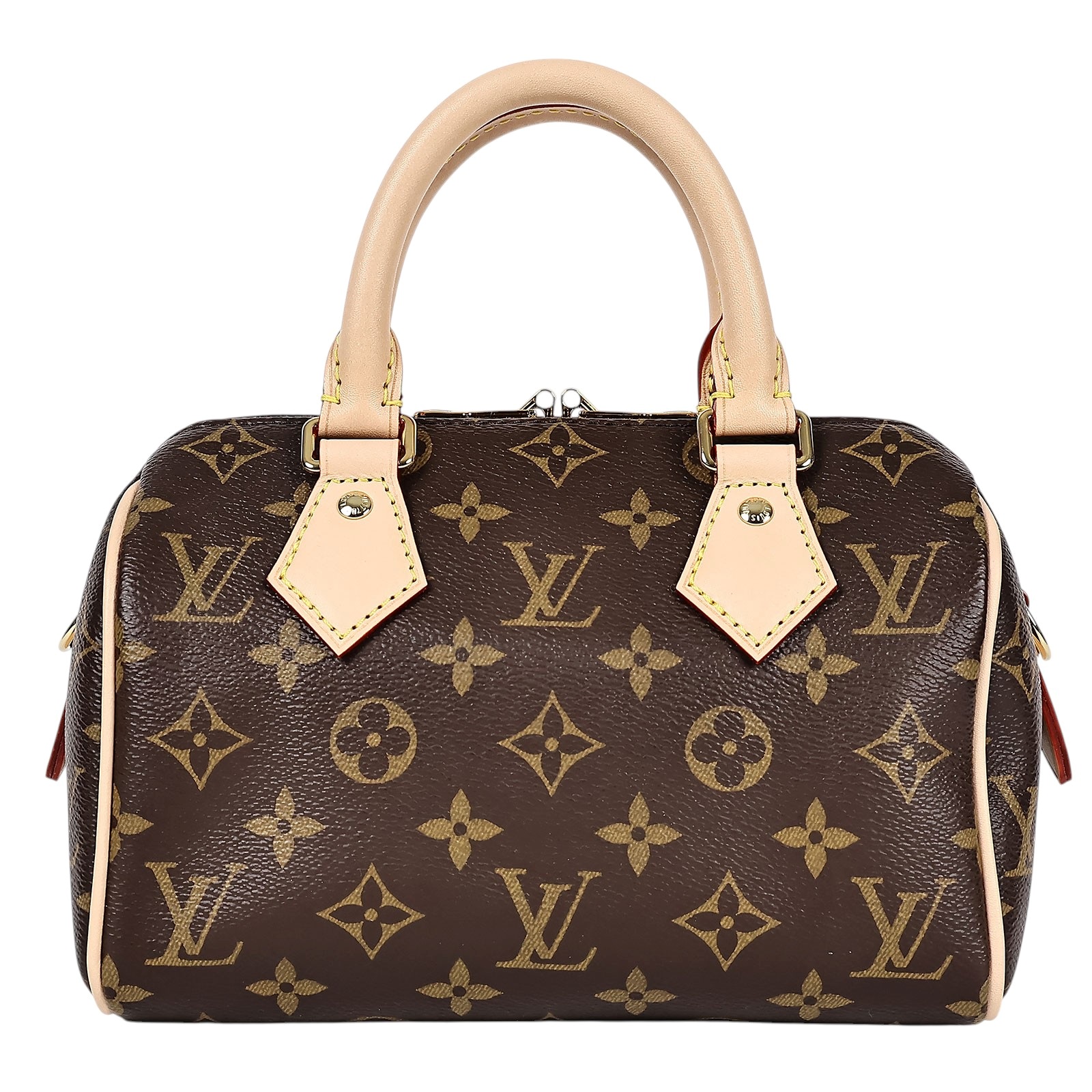路易威登 LOUIS VUITTON Speedy 20 黑色揹帶 肩背 波士頓包 M45957 晶片款 原花SPEEDY20 防塵袋