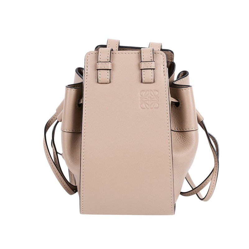 羅意威 LOEWE Mini Hammock drawstring 迷你 小牛皮 肩背 吊床包 A538V07X15 灰HAMMOCK MINI 防塵袋