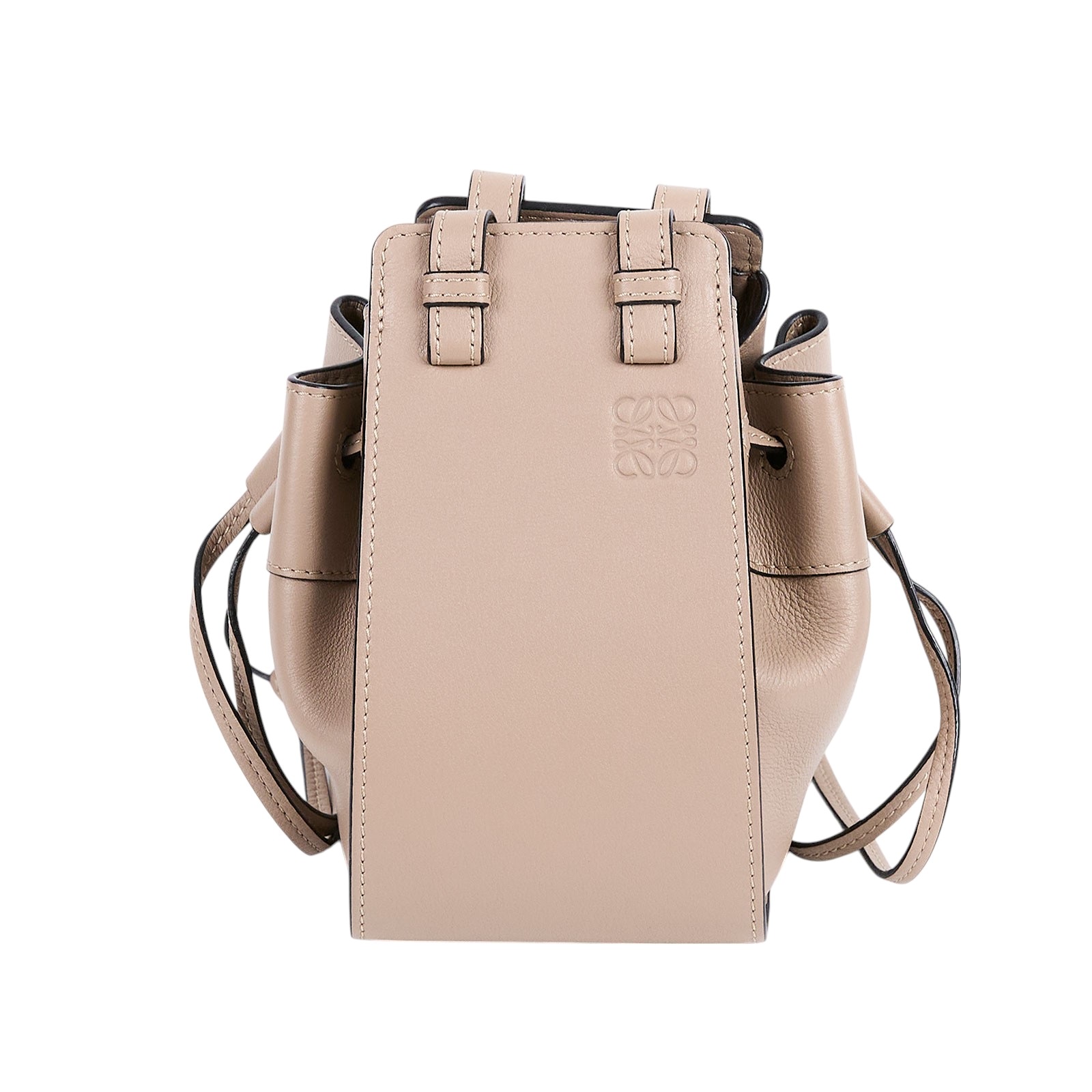 羅意威 LOEWE Mini Hammock drawstring 迷你 小牛皮 肩背 吊床包 A538V07X15 灰HAMMOCK MINI 防塵袋