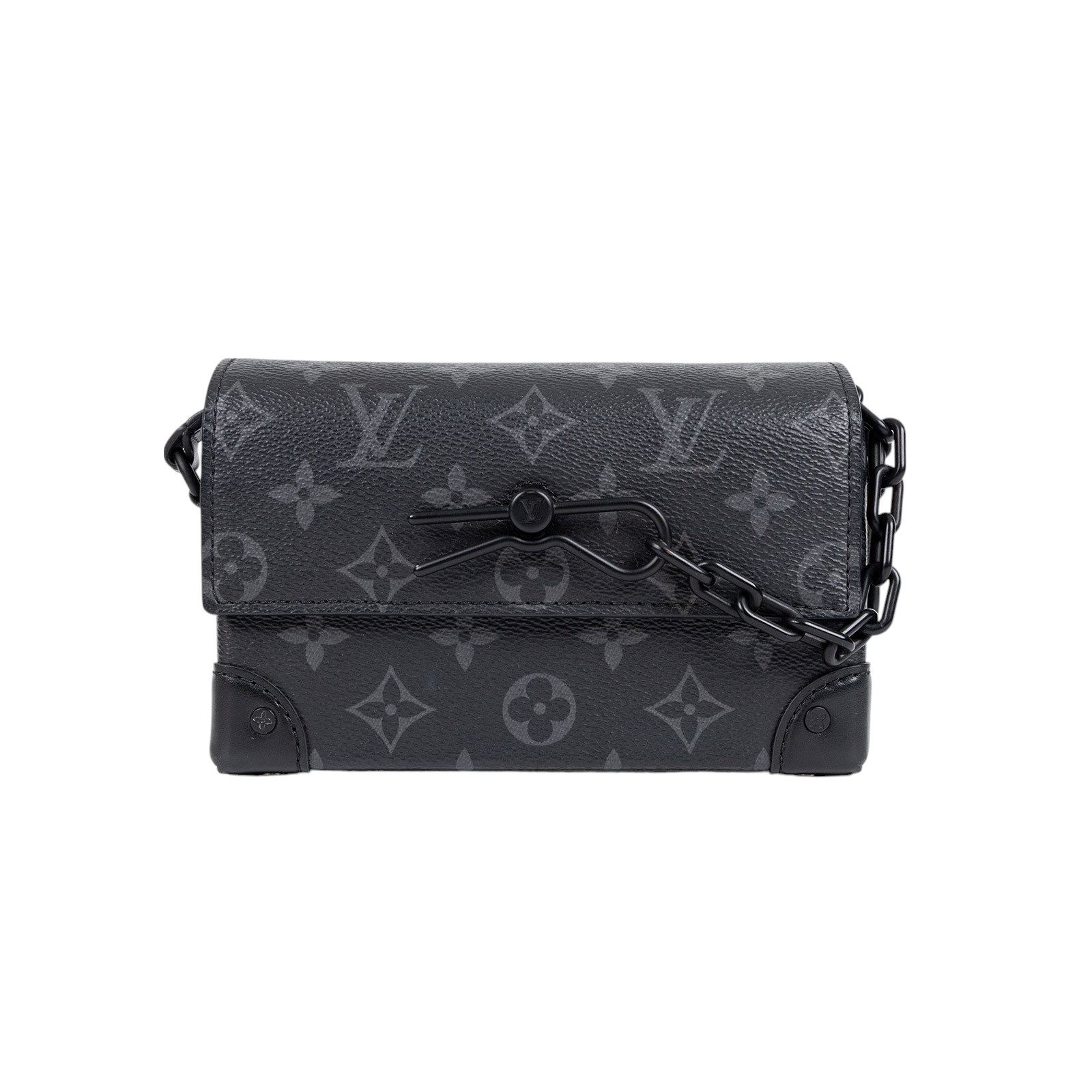 路易威登 LOUIS VUITTON Steamer 隨身錢包 肩背 M81783 晶片款 黑原花STREAMER 原廠盒子/防塵袋