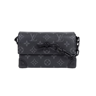 路易威登 LOUIS VUITTON Steamer 隨身錢包 肩背 M81783 晶片款 黑原花STREAMER 原廠盒子/防塵袋