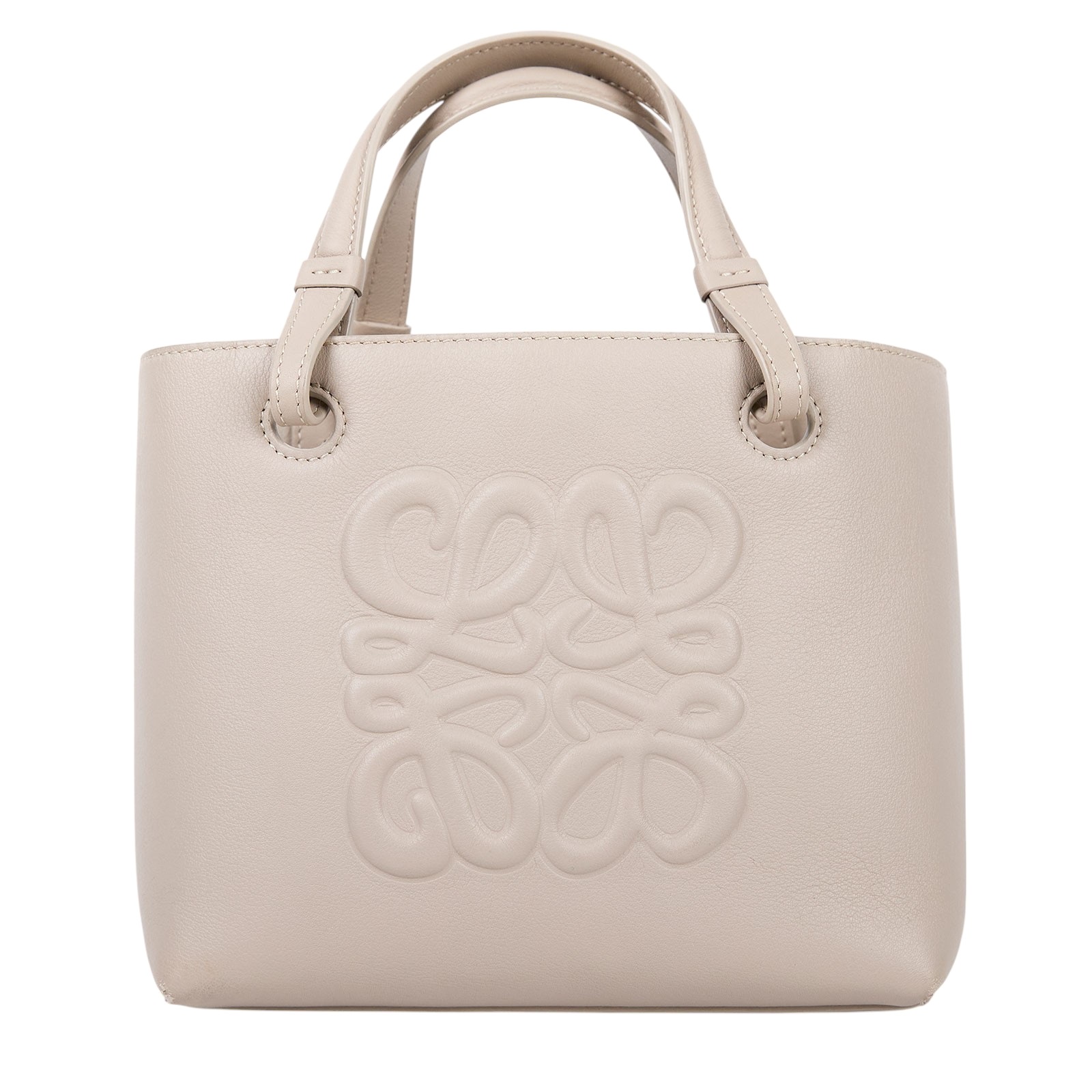 羅意威 LOEWE Inflated Anagram 托特包 A717S74X05 奶油色ANAGRAM MINI 防塵袋/購買證明