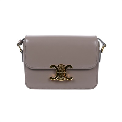 思琳 CELINE 亮面牛皮革 Teen Triomphe 凱旋門 肩背包 188423BF4 灰光滑牛皮TEEN TRIOMPHE凱旋門 防塵袋