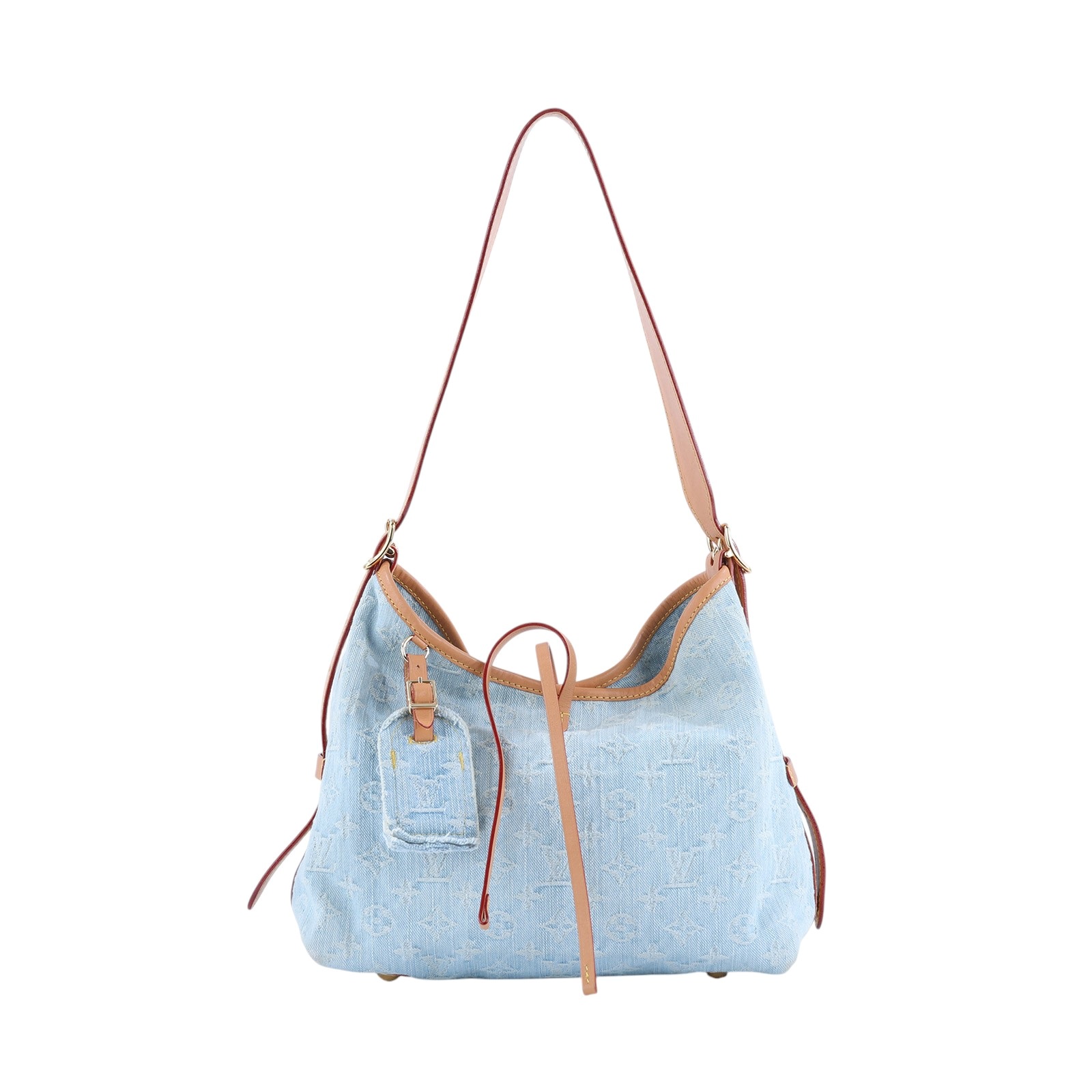 路易威登 LOUIS VUITTON CarryAll PM 肩背包 丹寧 M11462 晶片款 丹寧CARRYALL PM 原廠盒子/防塵袋/購買證明影本