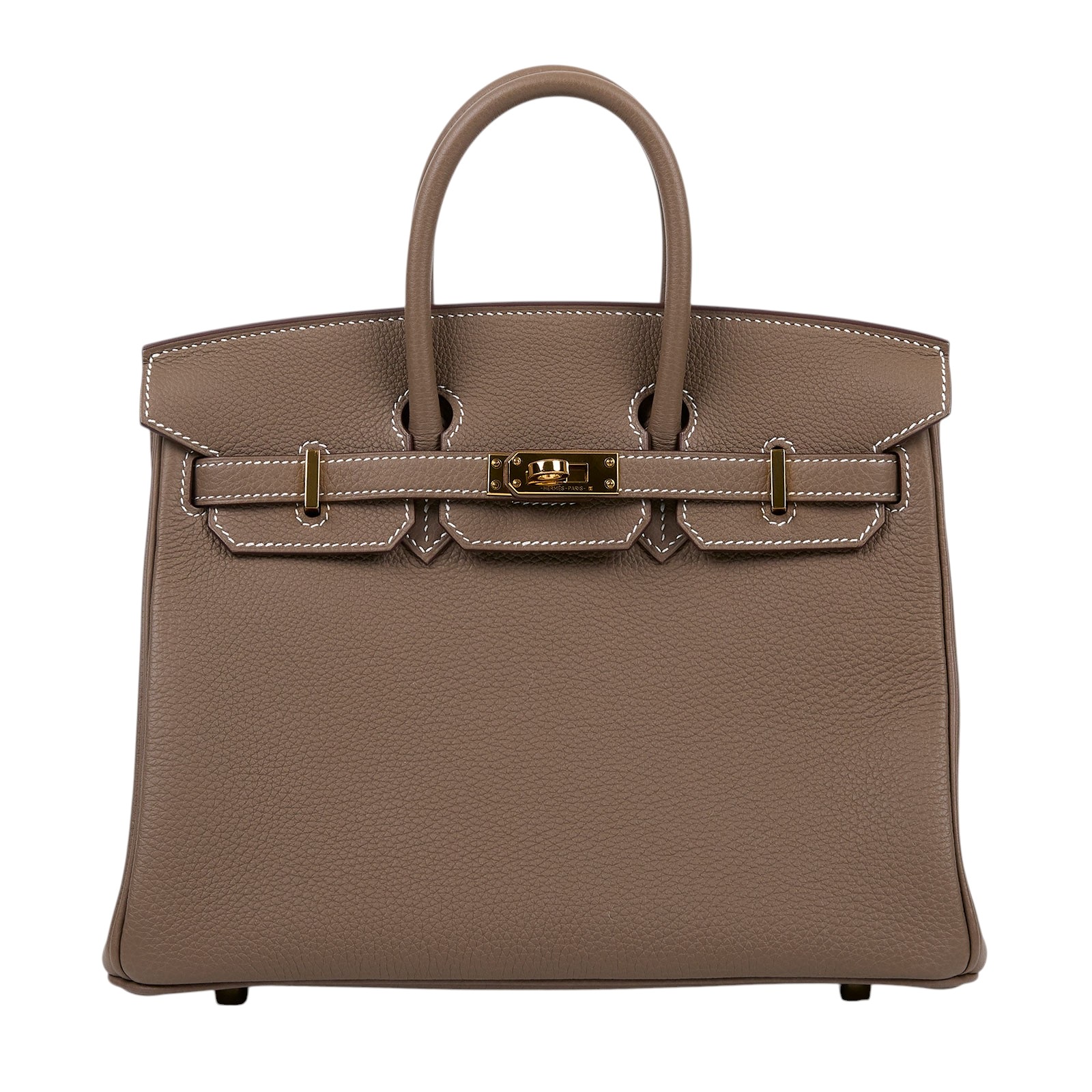 愛馬仕 Hermes Birkin Bag 柏金包 25 大象灰 H041344CC18 H041344/W刻  原廠盒子/防塵袋/鎖組/購買證明影本