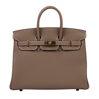 愛馬仕 Hermes Birkin Bag 柏金包 25 大象灰 H041344CC18 H041344/W刻  原廠盒子/防塵袋/鎖組/購買證明影本