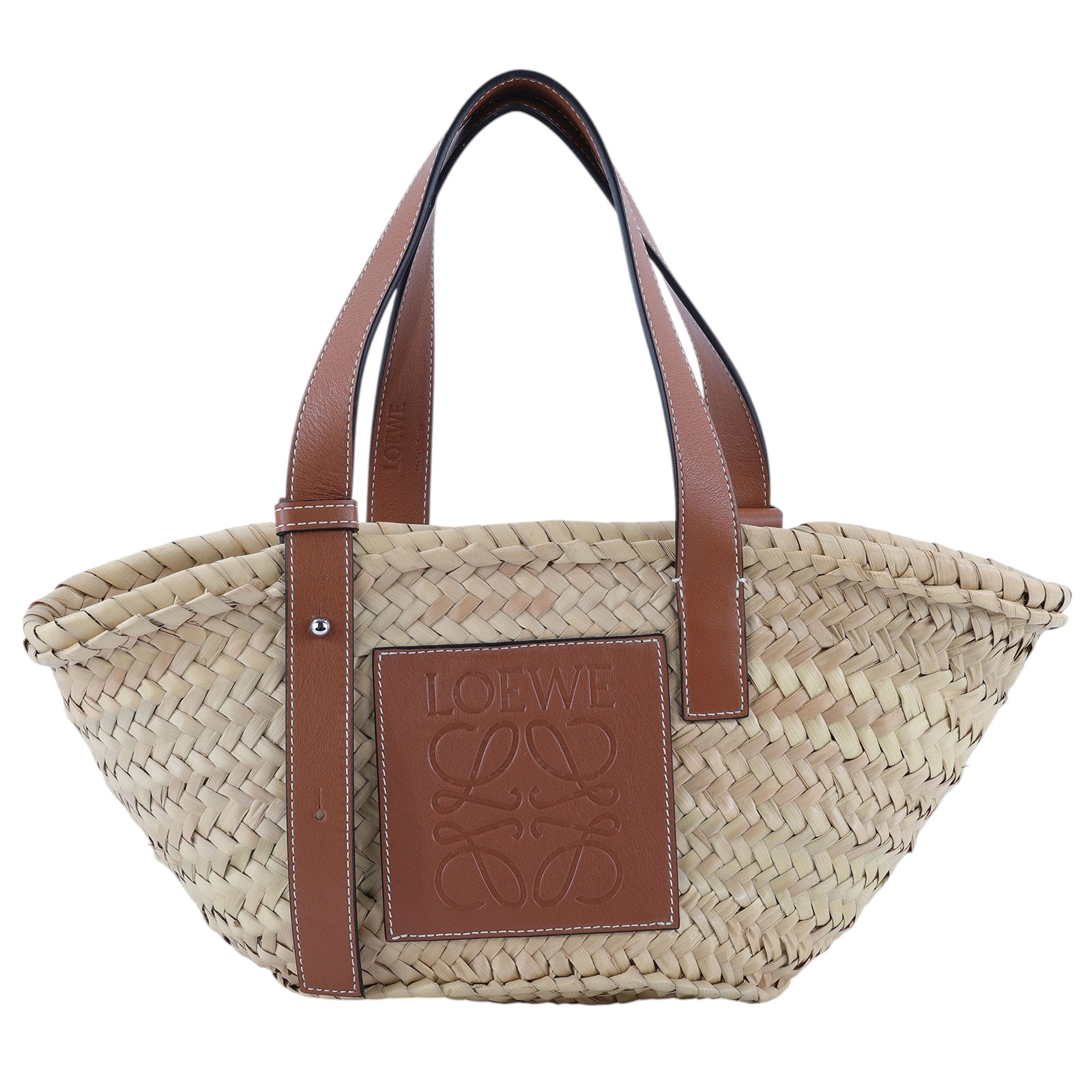 羅意威 LOEWE 棕櫚葉 手提 編織包 小型 A223S93X04 草編包 防塵袋