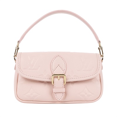 路易威登 LOUIS VUITTON Nano Diane 腋下包法棍 單肩背包 粉紅色 M83566 晶片款 粉NANO DIANE 原廠盒子/防塵袋