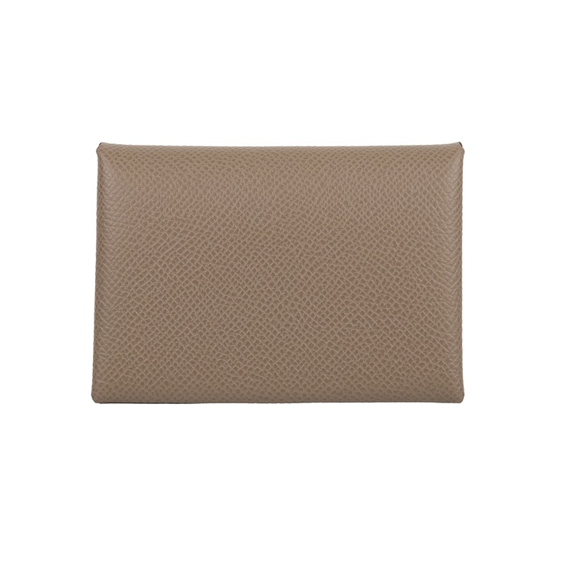 愛馬仕 Hermes Calvi Duo 卡包 大象灰 銀色五金 H083035CK18 W  大象灰CALVI DUO 原廠盒子