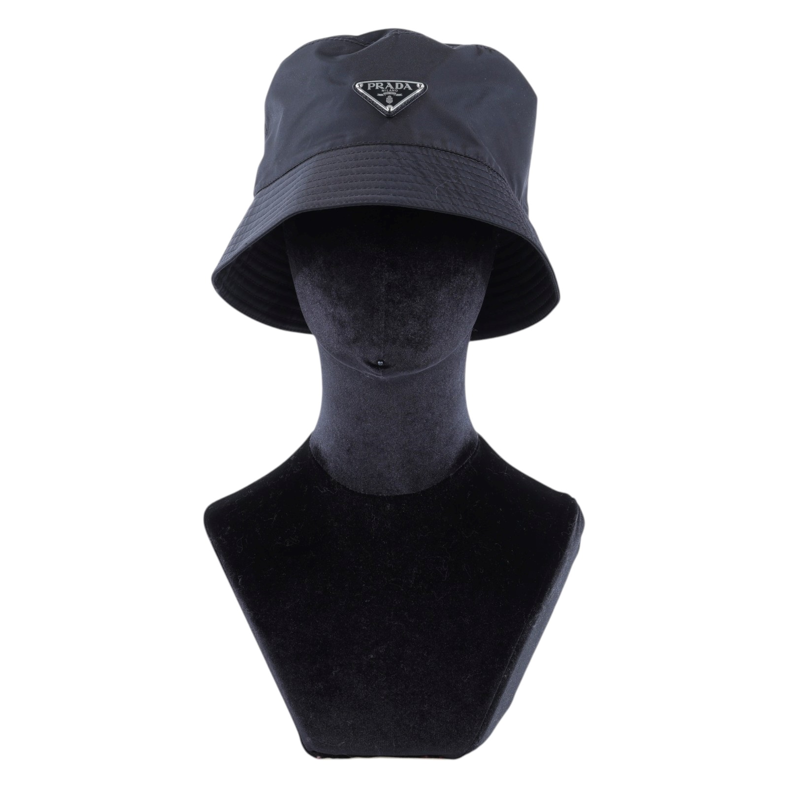 普拉達 PRADA Re-Nylon 漁夫帽 2HC137_2DMI_M 黑漁夫帽#M 防塵袋