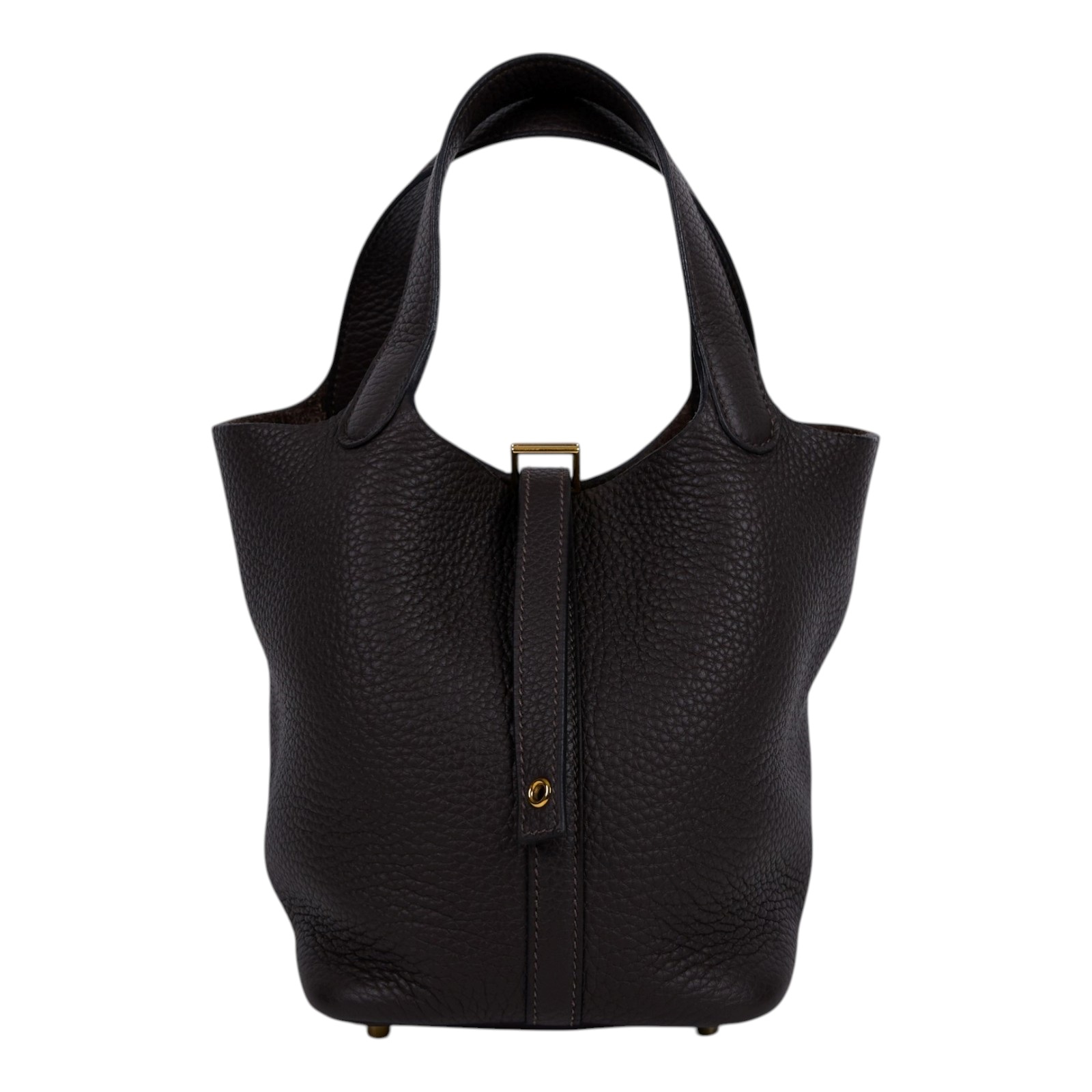 愛馬仕 Hermes Picotin Lock 18 菜籃子包 金色五金 黑檀木色 H056289CC39 /BMM003AF  原廠盒子/防塵袋/購買證明/鎖組