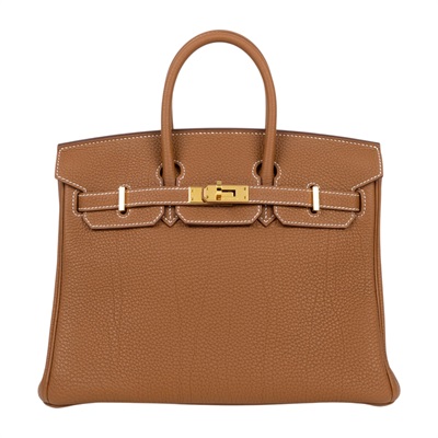 愛馬仕 Hermes Birkin Bag 柏金包 25 BK25 WPY524NF W刻金棕BIRKIN 25 TOGO 防塵袋/鎖組