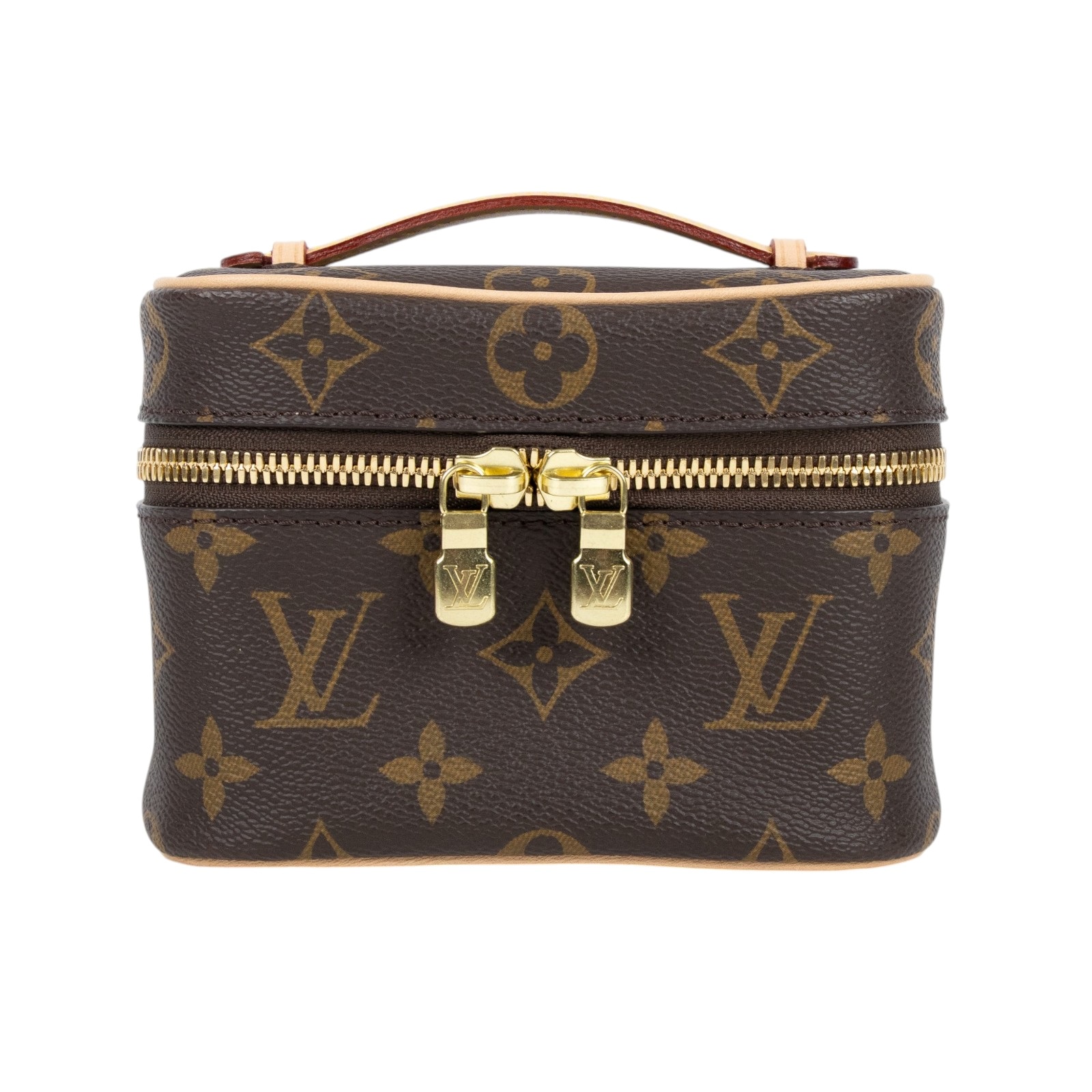 路易威登 LOUIS VUITTON Nice Nano 經典帆布 梳洗袋 化妝箱 M44936 晶片款 原花NICE NANO 防塵袋
