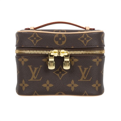路易威登 LOUIS VUITTON Nice Nano 經典帆布 梳洗袋 化妝箱 M44936 晶片款 原花NICE NANO 防塵袋