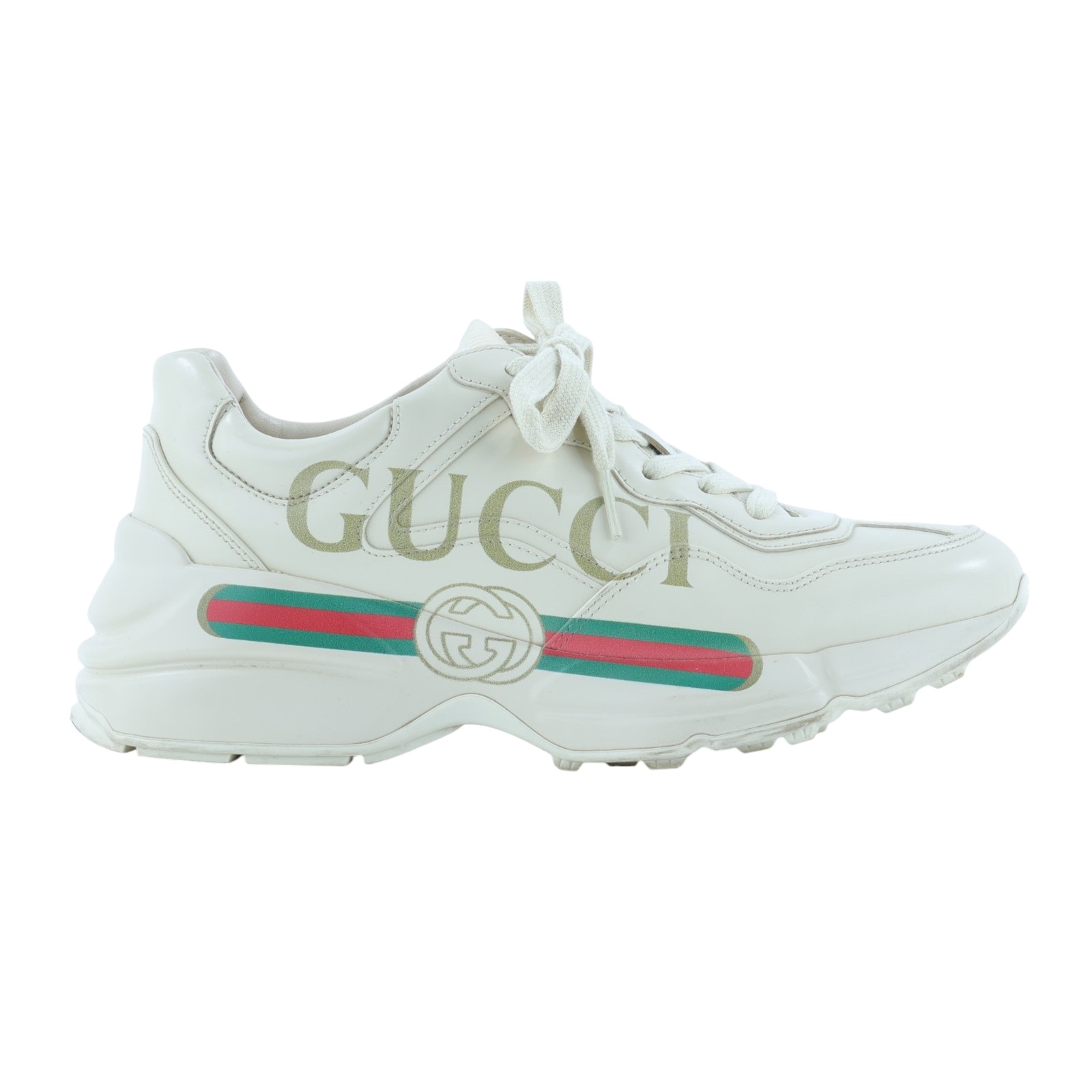 古馳 GUCCI Rhyton 運動鞋 球鞋 老爹鞋 528892 DRW00_37 卡其Rhyton 防塵袋/原廠盒子/鞋帶