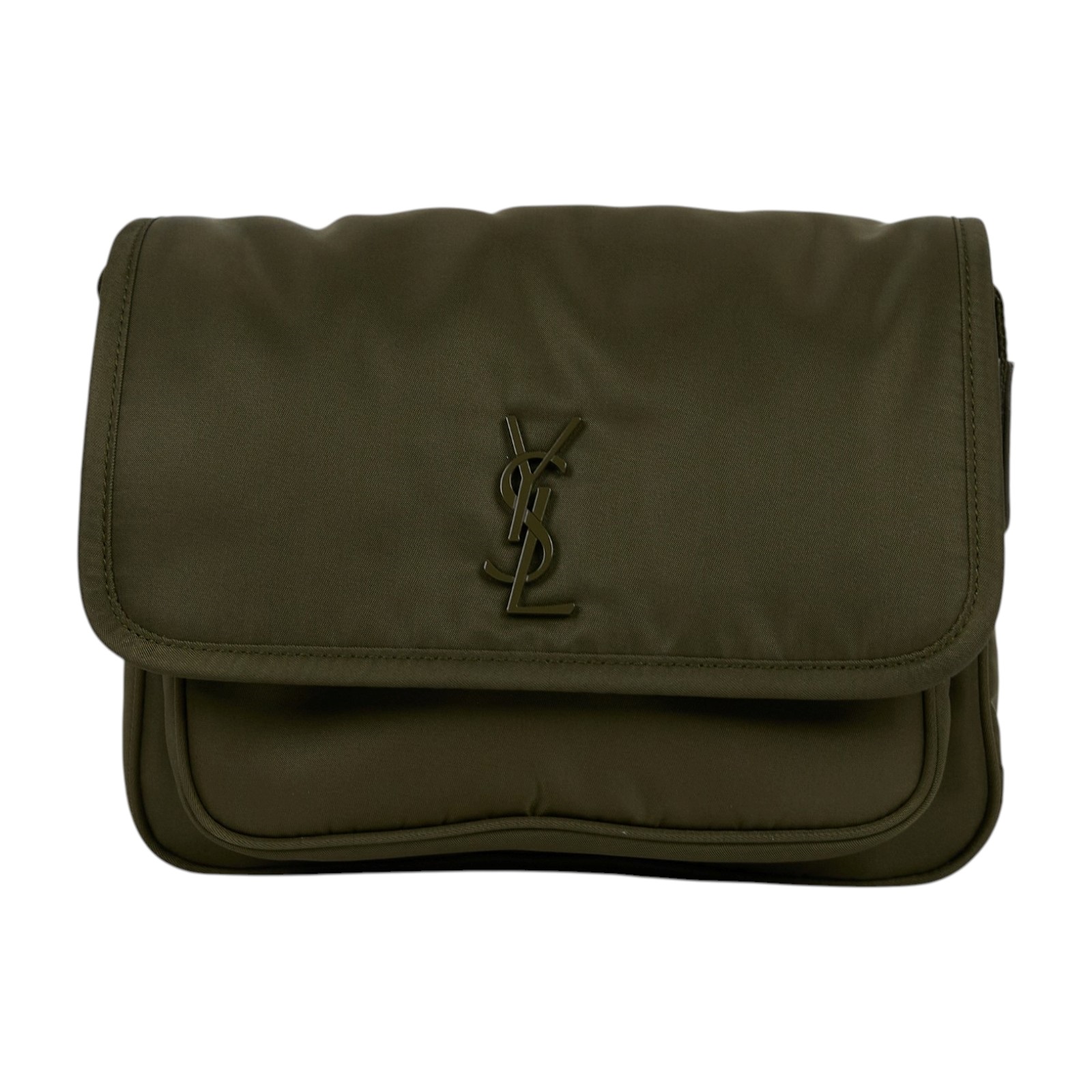 聖羅蘭 YSL SAINT LAURENT Niki 尼龍 郵差包 小型 776611FACKH 墨綠NIKI ECONYL 無附屬品