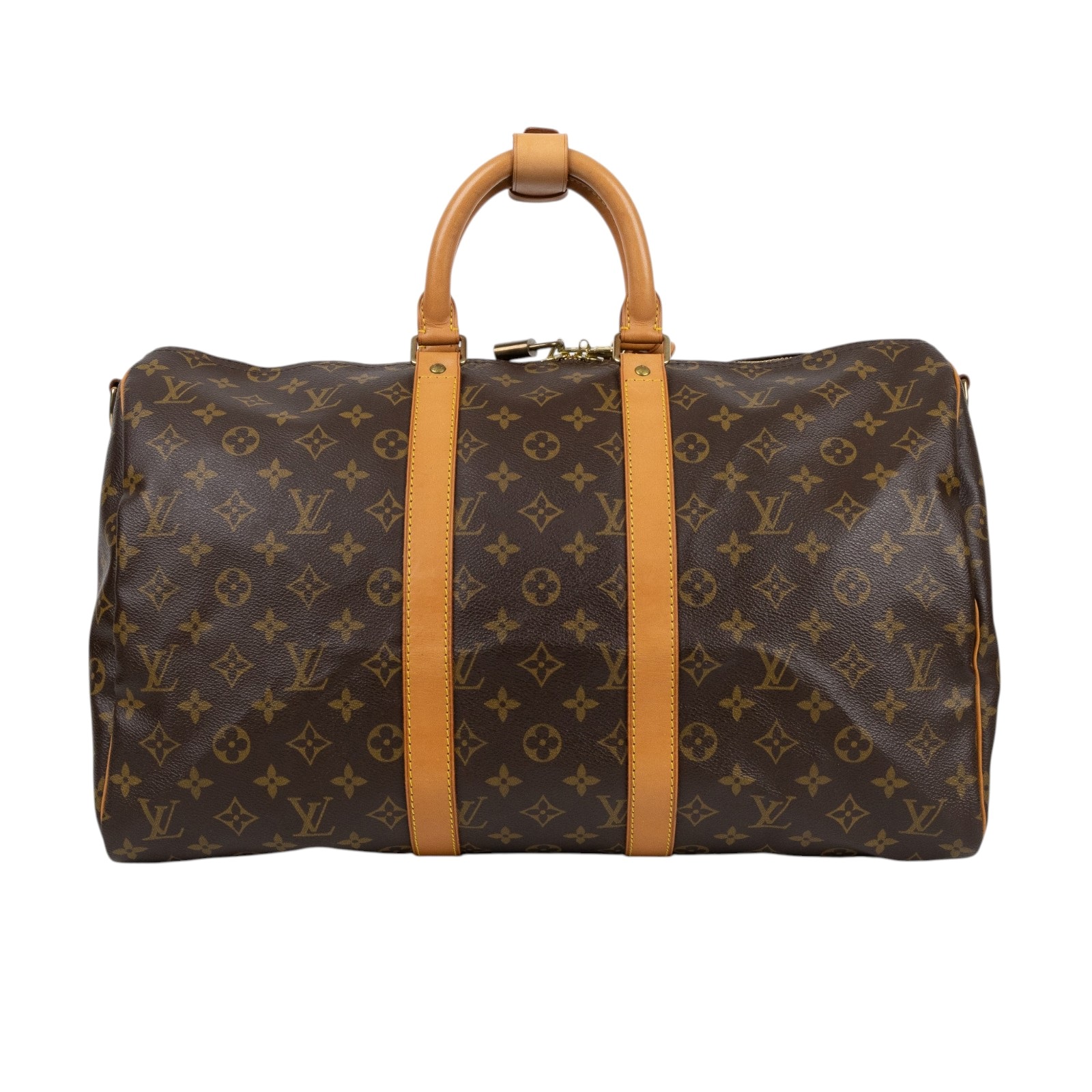 路易威登 LOUIS VUITTON Keepall Bandoulière 45 Monogram經典帆布 波士頓包  旅行袋 M41418  防塵袋/背帶(缺鑰匙)