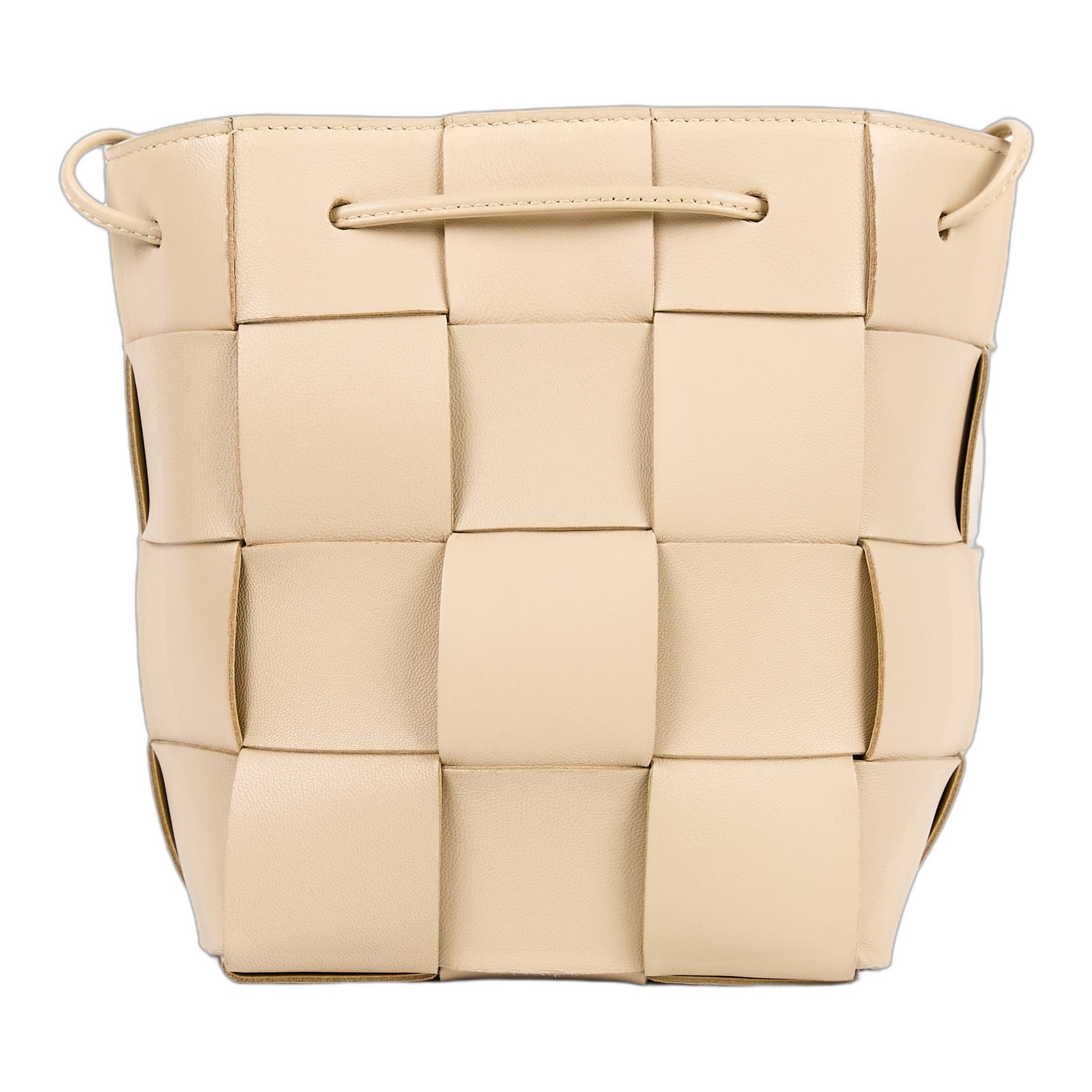 寶緹嘉 BOTTEGA VENETA Cassette 編織 迷你 水桶包 斜背包 680218VCQC4 奶茶CASSETTE水桶包 防塵袋