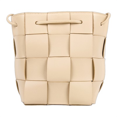 寶緹嘉 BOTTEGA VENETA Cassette 編織 迷你 水桶包 斜背包 680218VCQC4 奶茶CASSETTE水桶包 防塵袋