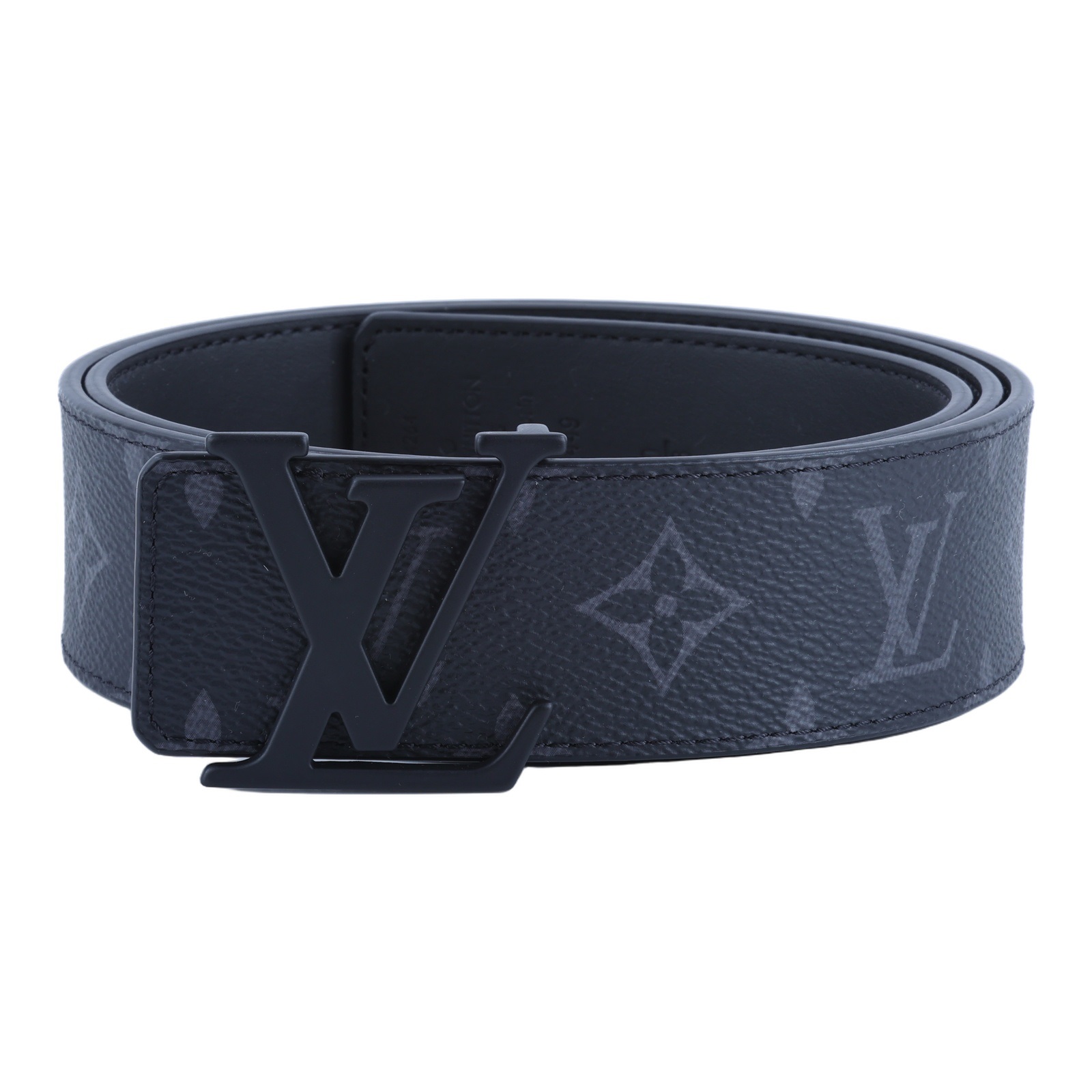 路易威登 LOUIS VUITTON LV Initiales 40毫米 雙面皮帶 M0449U 黑原花皮帶#90 原廠盒子/防塵袋