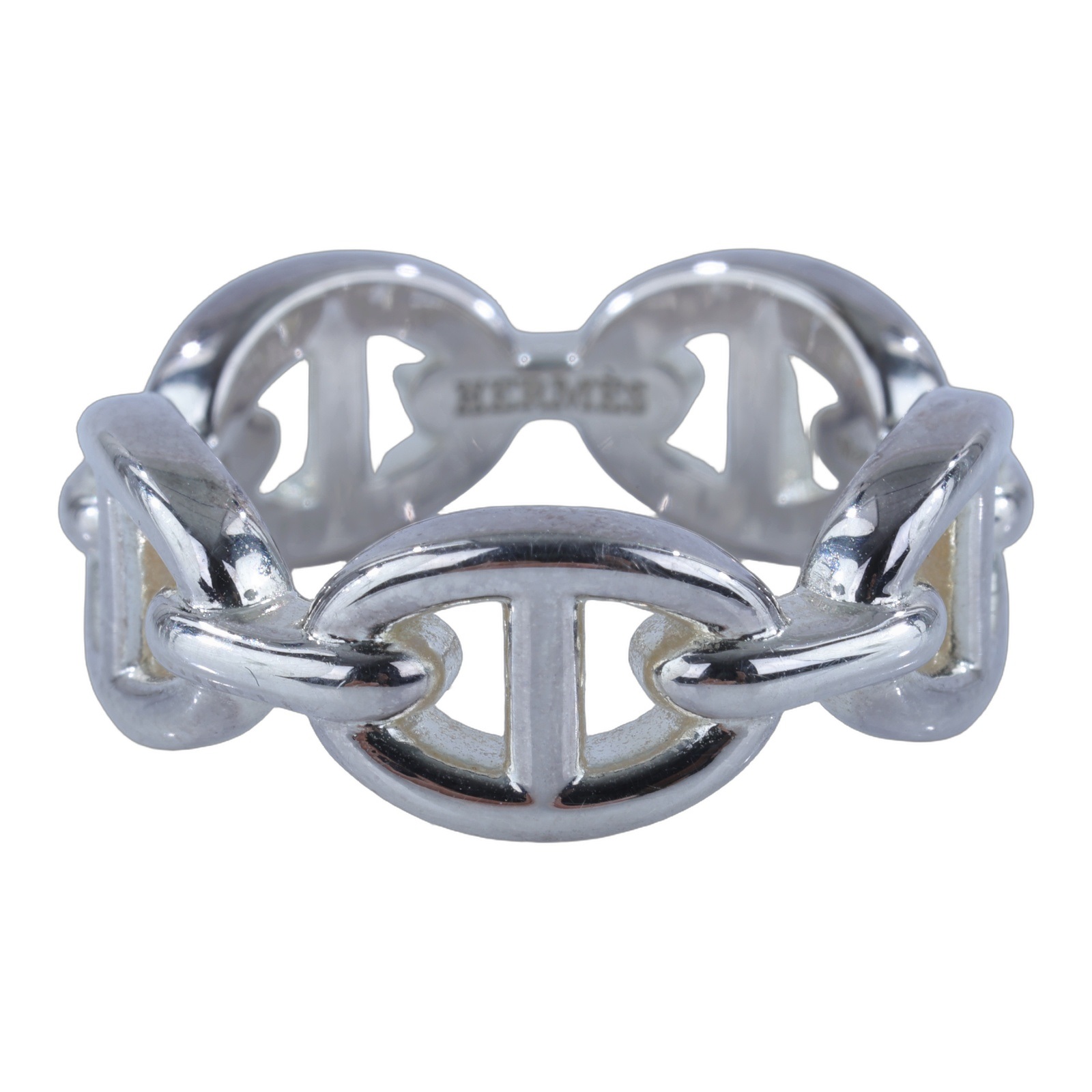 愛馬仕 Hermes Chaine dancre Enchainee 豬鼻子 戒指 H109507Bv00049 22AG073737 豬鼻戒指#49 原廠盒子