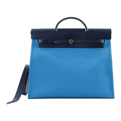 愛馬仕 Hermes Herbag Zip 39 HER39 T刻 T刻 希臘藍HERBAG39 防塵袋/鎖組/背帶