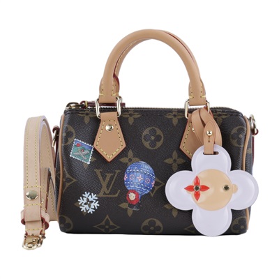 路易威登 LOUIS VUITTON Nano Speedy 手提包 肩背包 斜背包 波士頓包 M15330 晶片款  原廠盒子/防塵袋/背帶/吊飾/購買證明