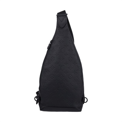 路易威登 LOUIS VUITTON Duo 斜背包 小牛皮 黑色 M21890 晶片款 黑原花壓紋DUO胸包 零錢包/原廠盒子/防塵袋/購買證明