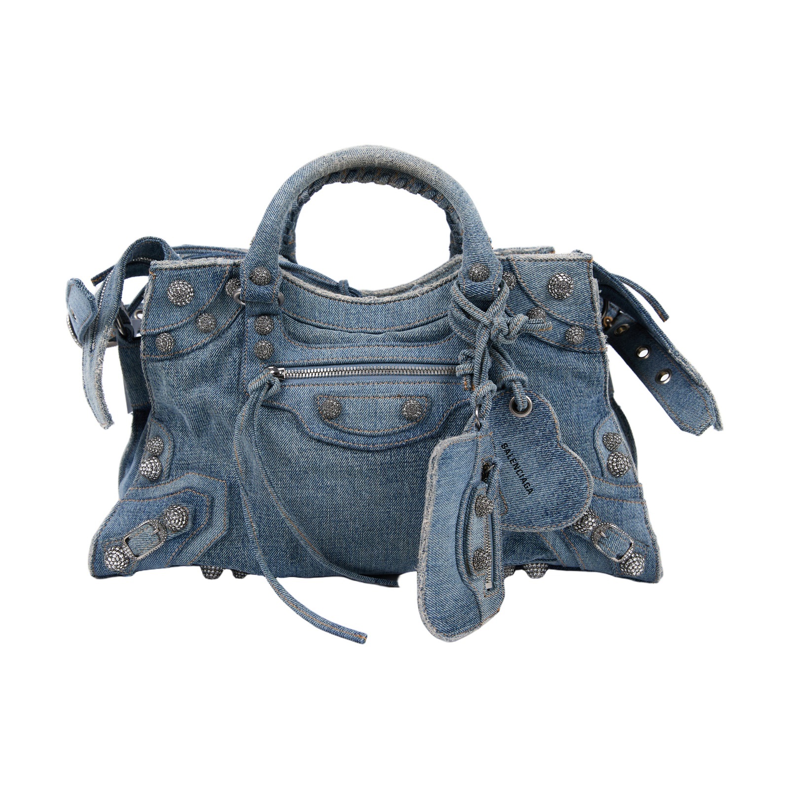 巴黎世家 BALENCIAGA Neo Cagole City 手提包 700451210BI 牛仔鑽扣NEO CAGOLE CITY 防塵袋